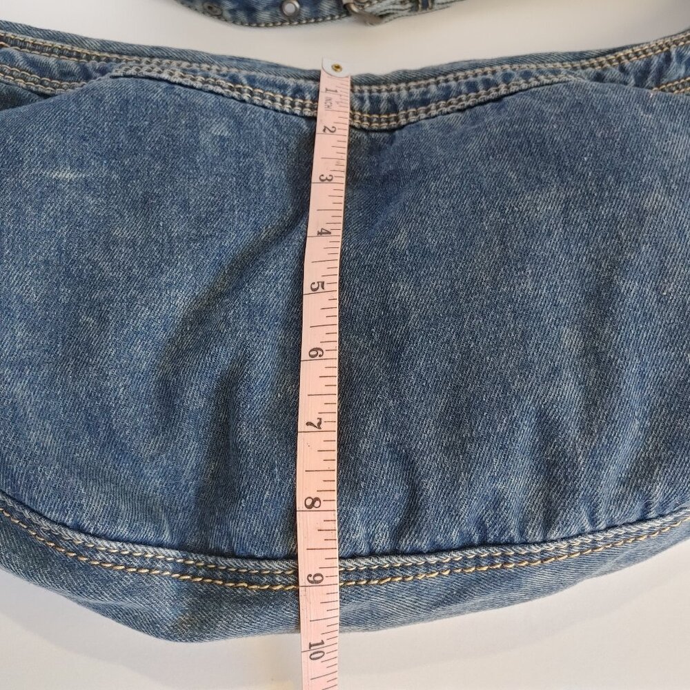 Denim Purse Hobo Crossbody - Picture 9 of 14